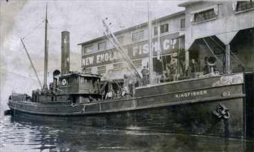 View of the Kingfisher at the New England Fish Company dock at Vancouver