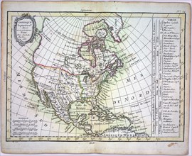 North America divided into its principal nations