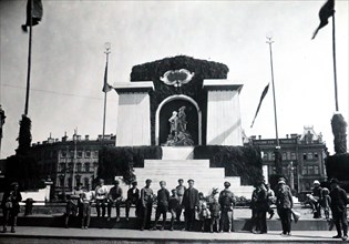 Behind Revolt Square, Petrograd  1917