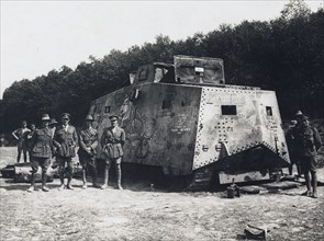 German tank captured by the 26th Australian Battalion