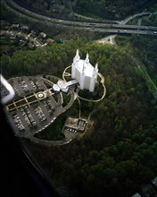 Aerial view of the Church of Jesus Christ of Latter Day1984