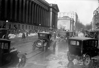 Cars in busy Street Scene, Washington, D.C. ca. 1913