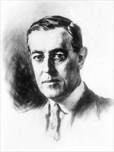 President Woodrow Wilson drawing ca. 1914