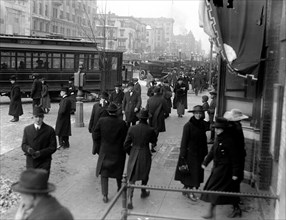 Busy street scene in Washington D.C. ca. 1913