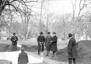 President Woodrow Wilson at a Tree planting ca. 1909