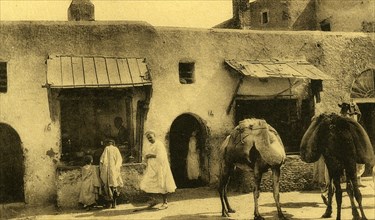 Donut or pastry merchants in Kairouan Tunisia 1900