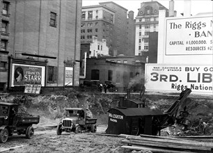 Construction in downtown Washington D.C.