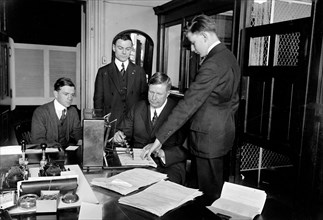 Check signing machine in Treasury Department