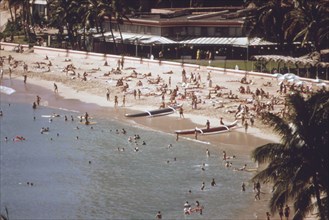 Waikiki Beach is the most popular tourist spot