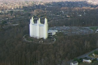 Aerial view of the Church of Jesus Christ of Latter Day