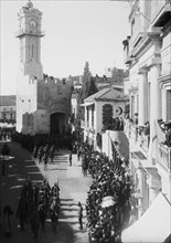 Entry of Field Marshall Allenby in Jerusalem, December 11th, 1917. British troops entering Jaffa Gate