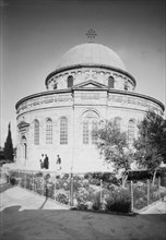 Ethiopian Abyssinian churches in Jerusalem. The church viewed from the south ca. 1940