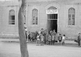 Group of school children just out of school. Bokhara (I.e., Bukharan Quarter ca. between 1934 and 1939