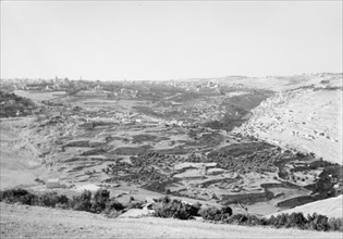 Evening light on Jerusalem taken from the south, near the Residency ca. between 1940 and 1946