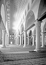 Mosque el Aksa or Mosque al-Aqsa, the east aisle ca. between 1940 and 1946