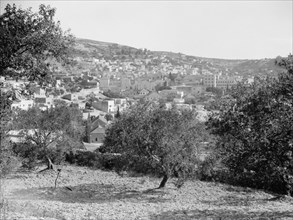 The new Franciscan Monastery in Nazareth, Israel ca. between 1898 and 1946