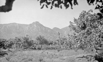 Cyprus, Kyoenia. Hill on top of which is St. Hilarion Castle ca. 1945