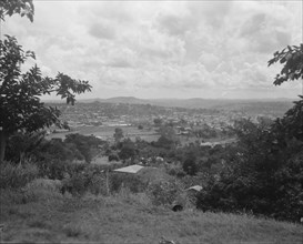 Uganda. Kampala. The city as seen from Cathedral Hill ca. 1936