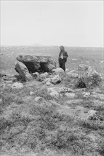 East of the Jordan and the Dead Sea. Dolmen in Ajlun ca. 1900
