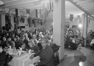 Parents and son banquet at the Y.M.C.A. in Israel (probably Jerusalem) Jan. 9, 1940