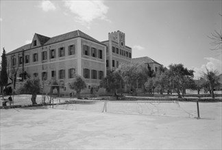 The American Mission Boys' School in Tripoli seen from the northwest ca. 1946