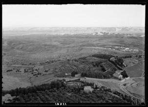 Mountains of Moab seen from the Mount of Olives (town on the right) ca. between 1940 and 1946