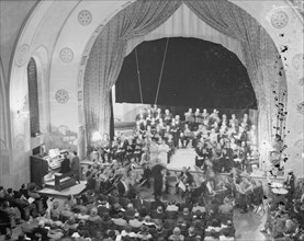 Orchestra playing in the Y.M.C.A. ca. between 1933 and 1946