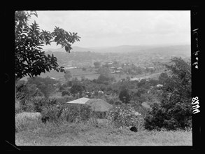 View of Kampala Uganda seen from Cathedral Hill ca. 1936