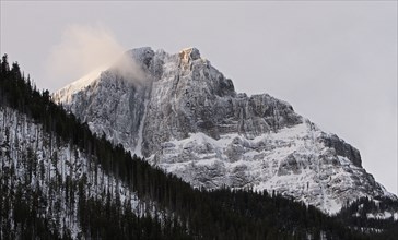 Close up of icy mountain of Abiathar Peak in Yellowstone National Park; Date: 10 December 2014