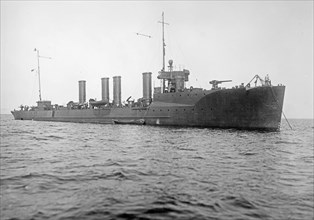 United States naval ship U.S.S. Smith underway ca.  1910