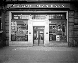 Morris Plan Bank front window ca.  between 1910 and 1926