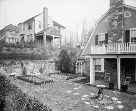 View of luxury homes in Washington, D.C. ca. 1910 and 1935