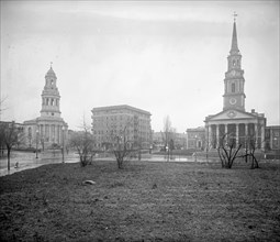 Immanuel Baptist Church Building (far left) is now known as the National Baptist Memorial Church ca.  between 1910 and 1926