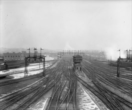 Union Station, [Washington, D.C.], tracks in rear ca.  between 1910 and 1925