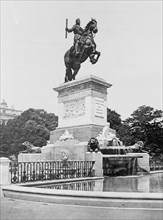 Spain, statue of Phillip IV at Madrid ca. 1910 and 1925