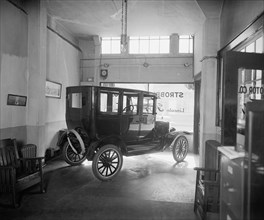 Strobel Motor Company car dealership (probably a Ford auto shown here) ca.  between 1910 and 1926