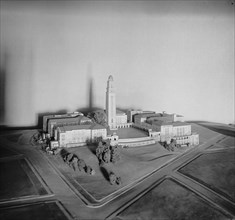 Model of the proposed Masonic Temple ca.  between 1910 and 1935