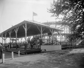 Arlington Beach amusement park roller coaster ride  [Virginia] ca.  between 1910 and 1926