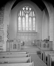 Chevy Chase Presbyterian Church empty interior, [Washington, D.C.] ca.  between 1910 and 1925