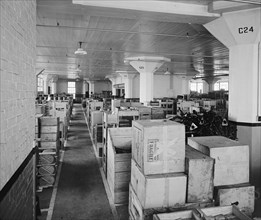 Ford Motor Company warehouse interior ca.  between 1910 and 1926