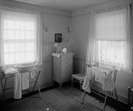 Child's bedroom in an early 20th century home ca.  between 1910 and 1920