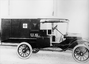 American Red Cross ambulance ca.  between 1910 and 1935
