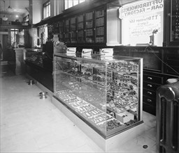 Offterdinger Cigar Factory store, pipe display case ca.  between 1910 and 1926