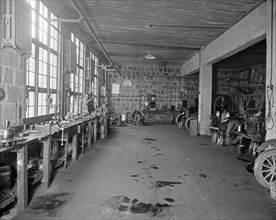 Hendrick Motor Company garage, [Takoma Park, Maryland], interior. ca.  between 1910 and 1920