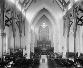 Ascension Church interior, empty church building [Washington, D.C.] ca.  between 1910 and 1935