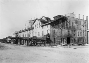 The first successful beet sugar factory in America, Alvarado, CA ca.  between 1910 and 1920