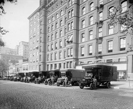W.B. Moses & Sons Company, [Washington, D.C.], parked trucks ca.  between 1910 and 1920