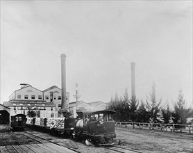 Trainload of sugar leaving mill. Hawaiian Islands ca.  between 1910 and 1920
