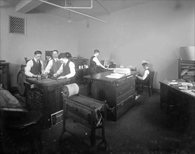 Students at a shop class, Central High School, Washington, D.C. ca.  between 1910 and 1920
