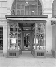 O.K. Brush Company store window ca.  between 1910 and 1926